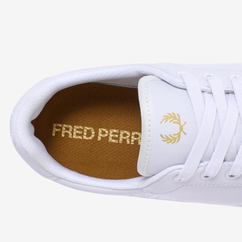 Fred Perry Tênis de Couro Unissex B722 Couro Sfpu2336321 100