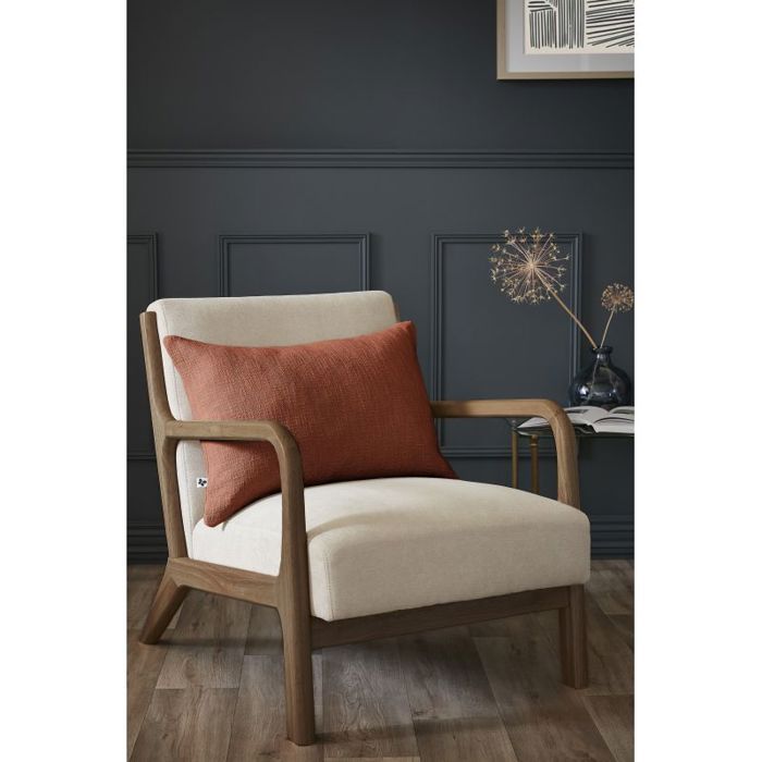 Coussin déhoussable "Sixtine" 40 x 60 cm L'effet Papillon - Sixtine Terracotta