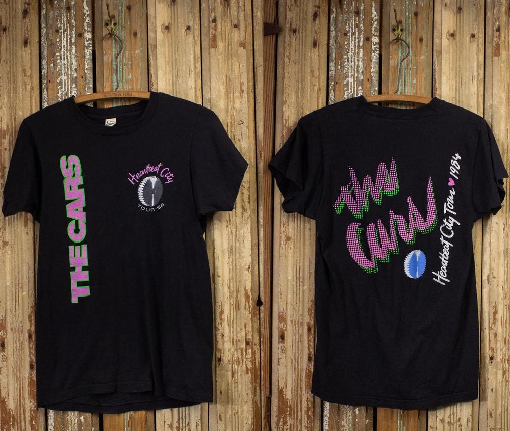 Vintage The Cars Heartbeat City Concert T Shirt 1984 Black S