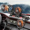 Ventilateur de voiture 360 ​​° réglable 3 têtes ventilateur électrique automobile USB/12 V/24 V ventilateur 2 vitesses voiture ventilateur silencieux pour bureau à domicile et voiture