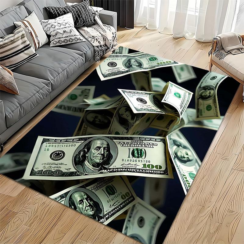 Stacked Dollar Bill Pattern suitable as a non-slip mat for the living room or bedroom sofa
