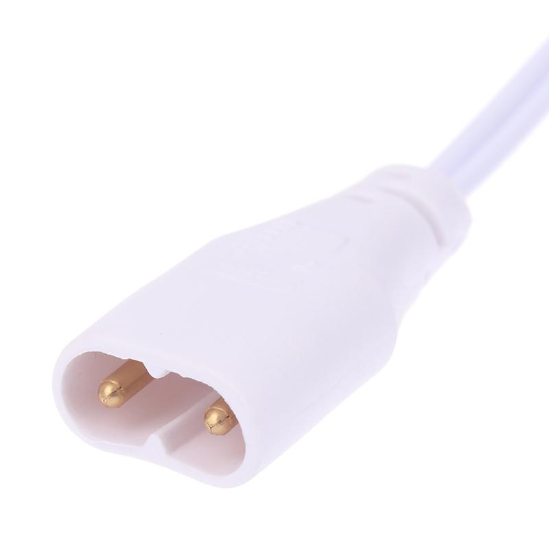 3Pcs Fluorescent Lamp Power Cord Cable T5 Plug Wire Cord Led 2 Hole Docking Cable Bracket Light Male Female Connect Cable