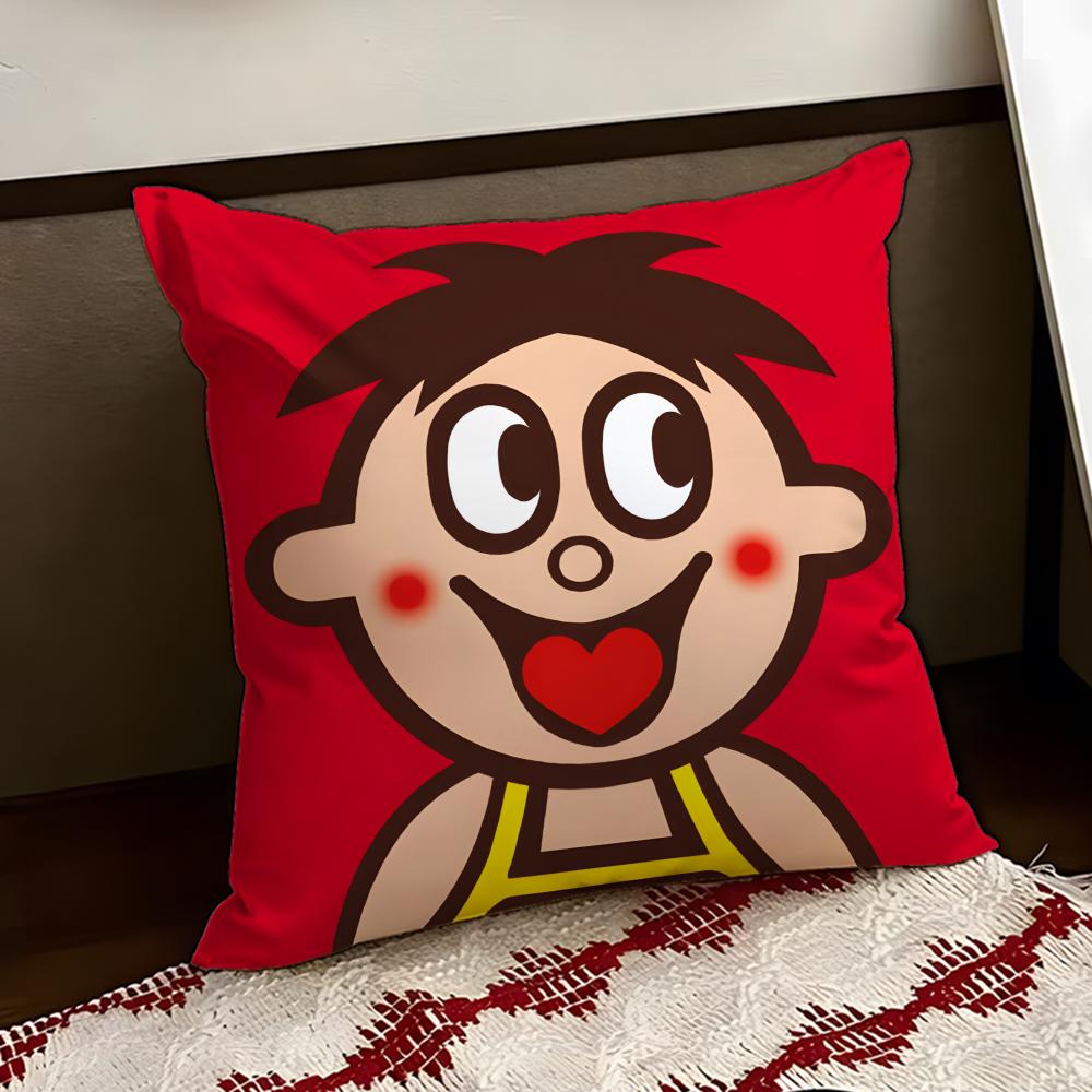 cartoon WWangzai Cushion Cover Reversible Soft Durable Pillow Cover Home  Car MultiScene Use for Daily Comfort