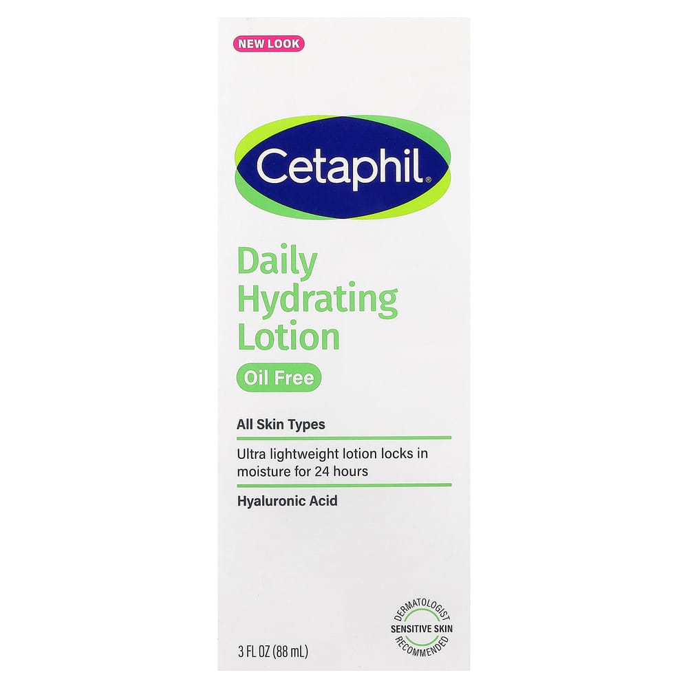 Cetaphil Daily Hydrating Lotion with Hyaluronic Acid, 3 fl oz (88ml)