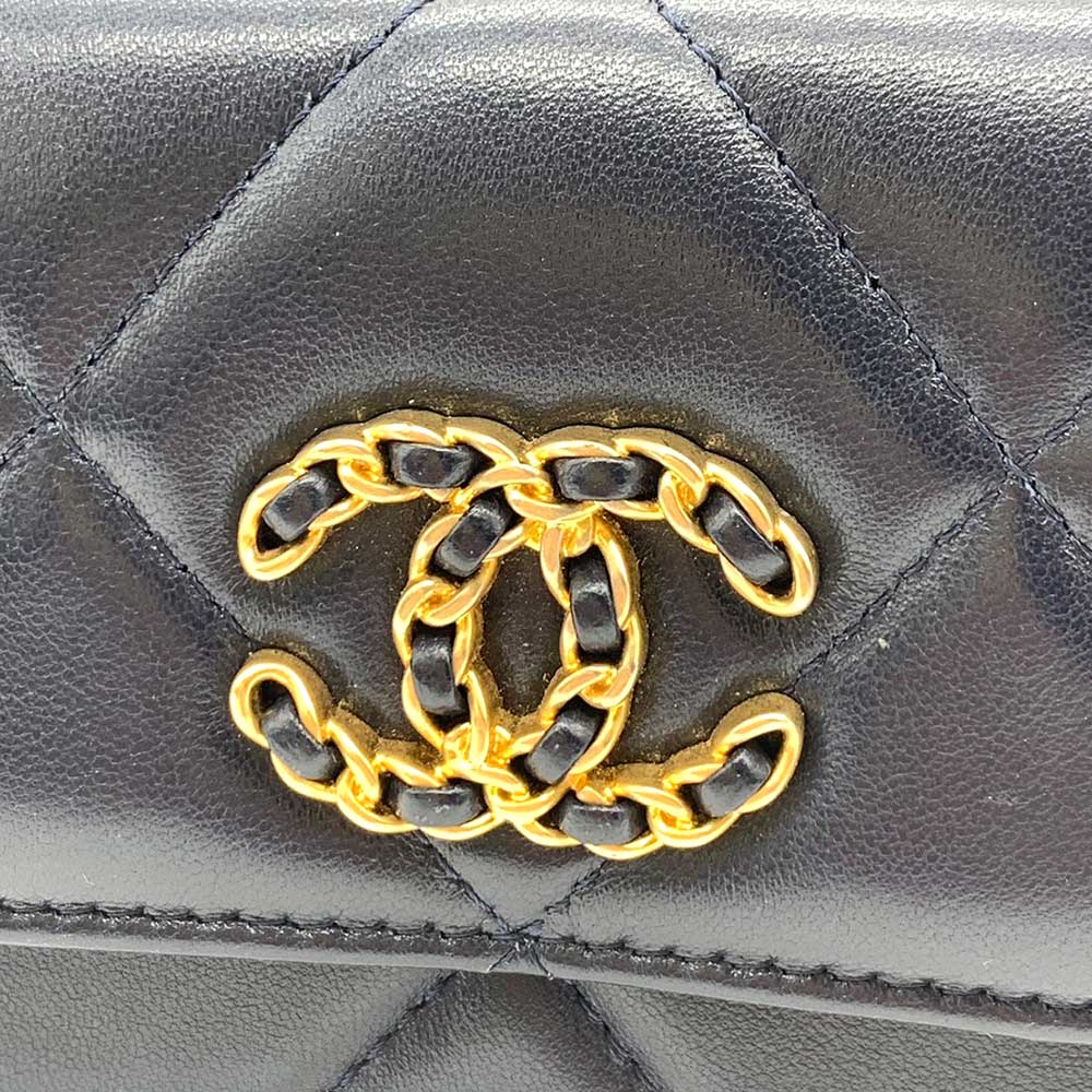 Used CHANEL chanel 19Wallet Chain leather Women