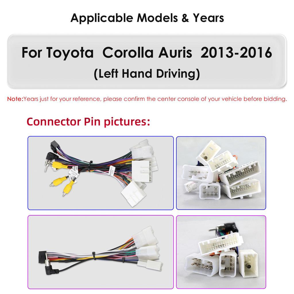 OSSURET Carplay 4G 10,1palcový autorádio s inteligentním systémem Android pro Toyota Corolla Auris 2013 - 2016 GPS stereo inteligentní obrazovka Bluetooth RDS