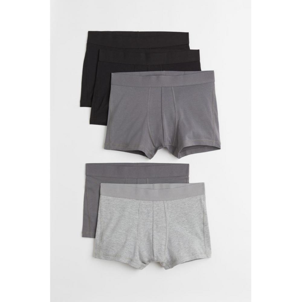 H M Drawstring Set Of 5 Gray Black