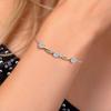 Gem Stone King 1.54 Cttw Round Lab Grown Diamond 925 Silver and 10K Yellow Gold 7 Inch Tennis Bracelet For Women | E-F Color | VS Clarity | With 1