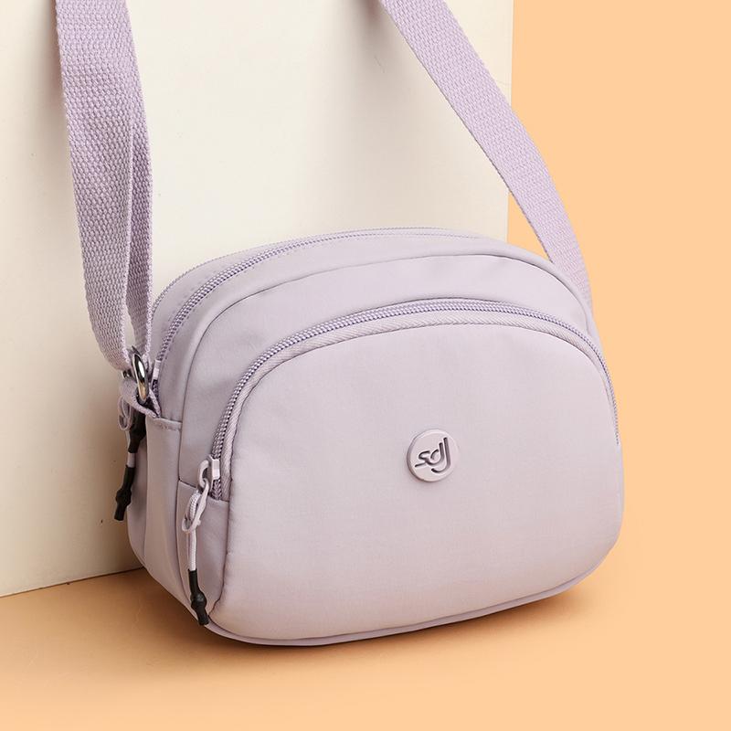 

Mobile Phone Bag Women s Crossbody Bag Lightweight Multi-Layer Shoulder Bag Nylon Waterproof Small Bag Mother Bag червоний