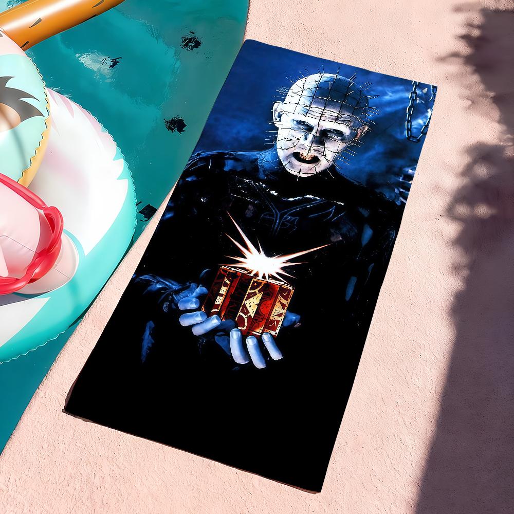 Horror Movie H-Hellraiser Towel Sports Quick Dry Travel Camping Gear Sandproof Soft Light Large Beach Towel