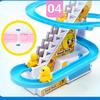 Climbing Stairs Toy Small Duck Cute Brain Exercise Educational Slider Rail Family Interaction Toy 9