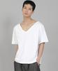 Seinteukeulu Plain Big V-Neck 16S Cotton Short Sleeve T-Shirt Bigv-893 White