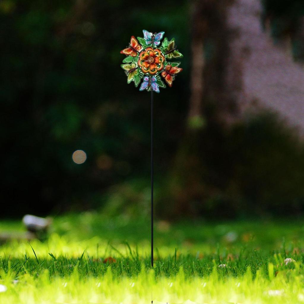 Wind Spinners Crafts Creative Double Side Colorful Home Decor Outdoor Wind Sculptures for Backyard Outside Patio Lawn Deck