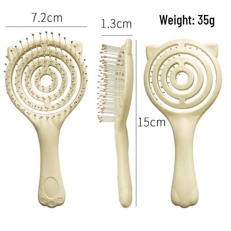 

Wide Tooth Curved Hair Comb for Styling - Ideal for Curly, Straight, and Fluffy Hair
