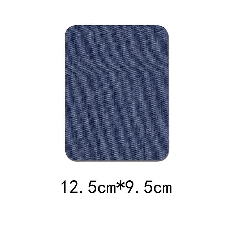 100pcs Denim Patches for Jean Clothing DIY Fabric Iron On Patches Appliques Repair Jeans Pants Elbow Knee Apparel