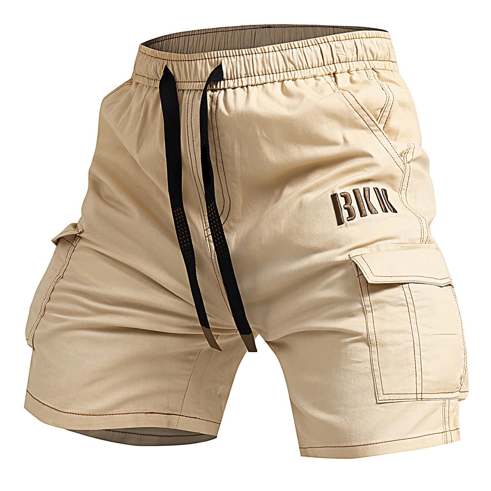 

Men s Golf Oversized Short Casual Cotton Work Pants With Five Pockets M хаки