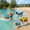 Handheld Grip Dog Life Jacket Quick Release Buckle Dog Swimwear Pet Life Preserver Boating