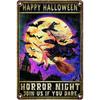 Pôster de Halloween na parede, placa de metal 20x30cm