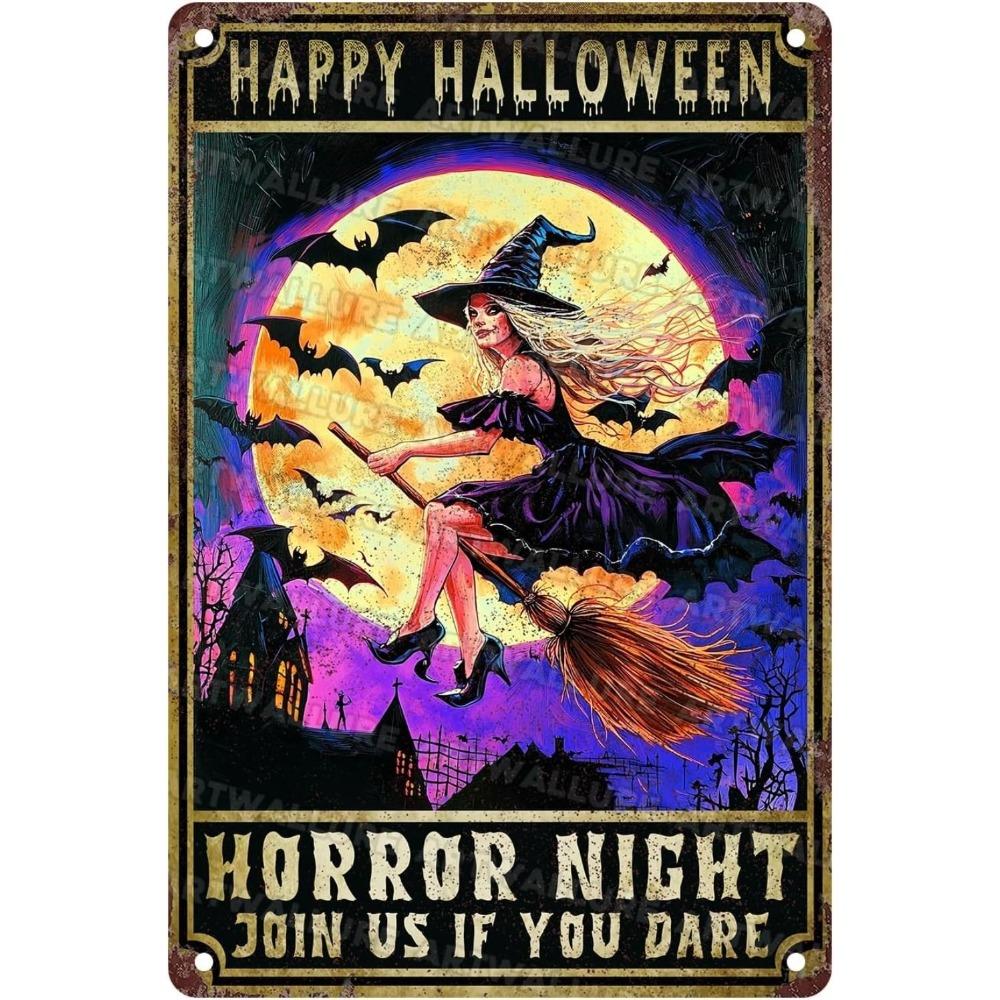 Halloween Poster On the Wall, Metal Plaque 20x30cm