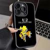 Phone Case for iPhone 17 Air 16E 15 16 Pro Max U-U2 Rock Band Cover 14 Plus 13 12 Mini Soft Shell Silicone Fundas