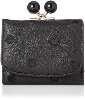 Perke Acrylic Ball Tri-Fold Mini Wallet for Women, 08-06-03168 BKDOT