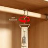 Portable 7 Clips Wardrobe Hat Rack Space Saving with Hook Wardrobe Hat Hanging Rope Hat Hanger Hat