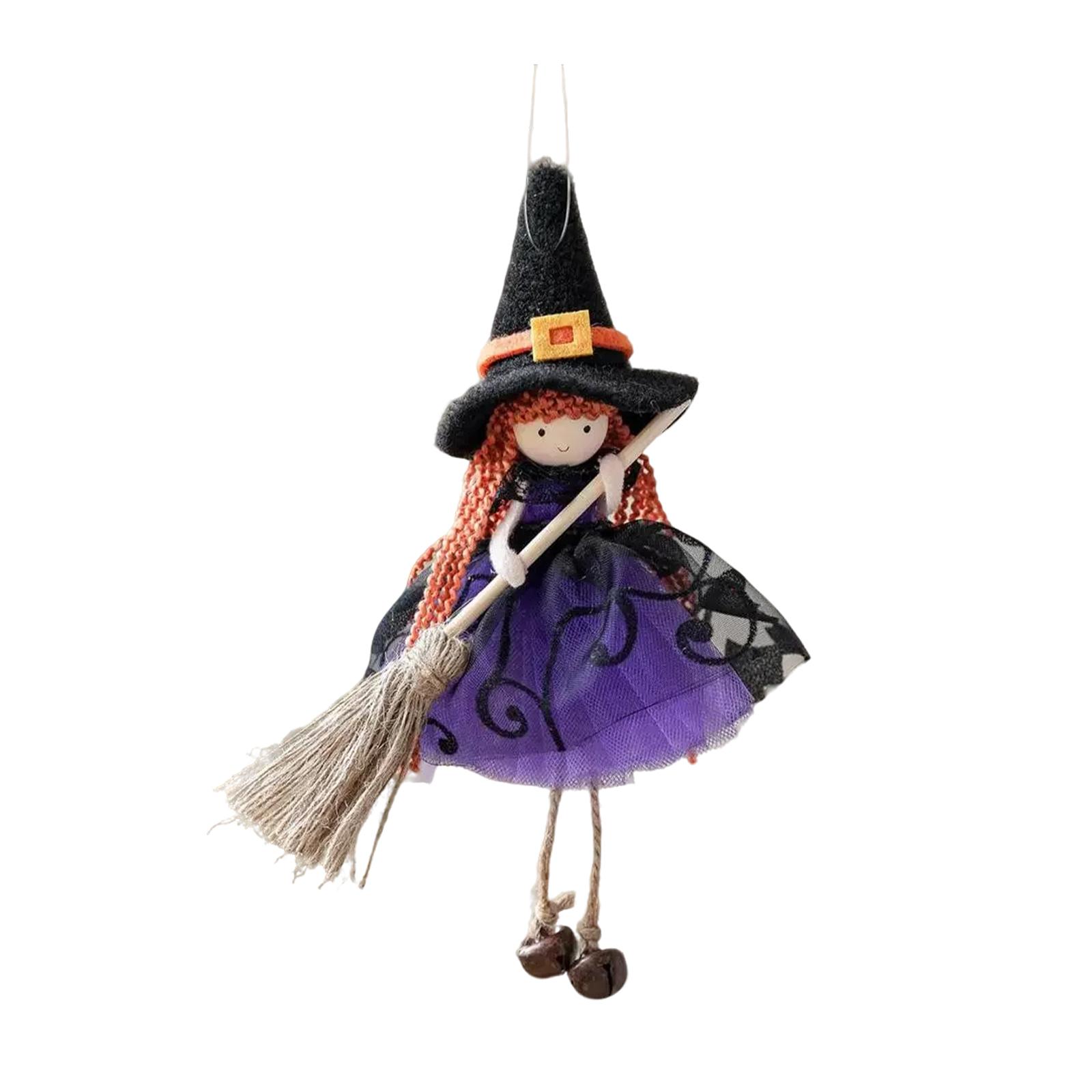 

Halloween Decoration Mesh Girl Angel Pendant Hanging Foot Doll Halloween Pendant Atmosphere Ornaments One Size фиолетовый