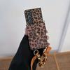 Applicable To Samsung ZFold6/ZFold5 Leopard Print Leather Mobile Phone Case Bracelet Card Case Zfold4 Folding Protective Case