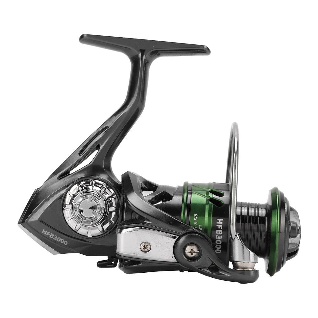 Fishing Reel Metal Spinning Fishing Reel Stainless Steel Gapless High Speed 5.2:1 Lightweight for Freshwater Saltwater