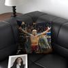 CCharles OliveiraA Boxer Cushion Cover Natural Linen Organic Fabric DoubleSided Printing Sofa Home Decor Gift Pillow Case
