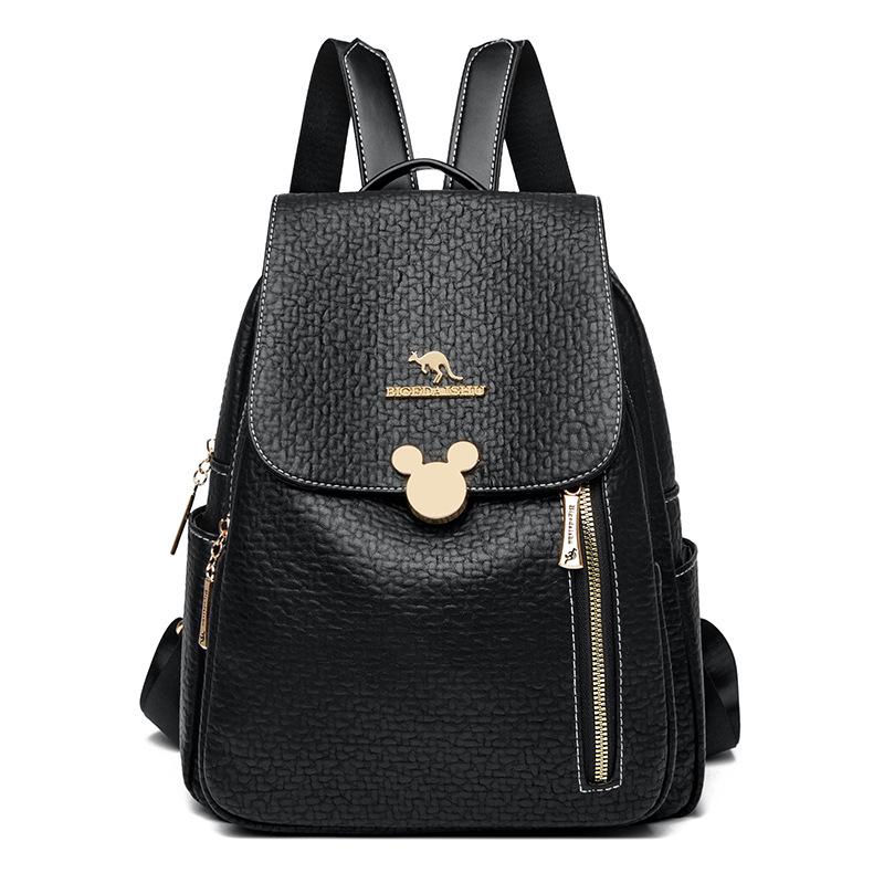 

Рюкзак для путешествий, модный школьный рюкзак чёрный