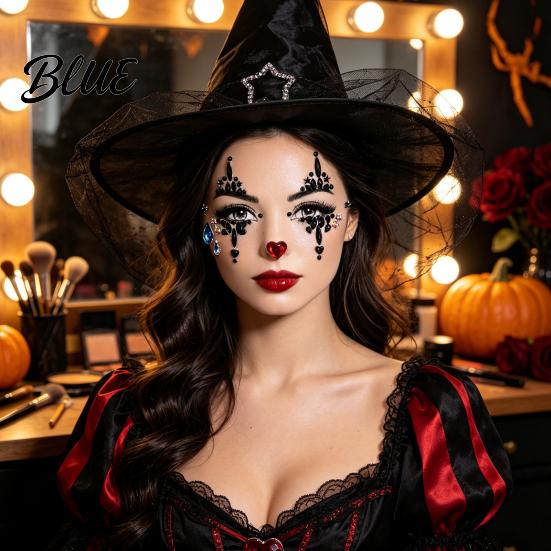 Medical Grade Skin Jewels Face Gems Makeup Temporary Tattoo Sticker  Faux Crystal Jewelry Cosplay Glitter Stones Rhinestone Teardrop Eyeliner
