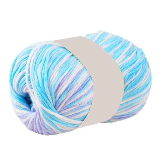 50g weiches, bequemes Wollgarn in fester Farbe zum Selbermachen, Handstricken, gewebter Häkelfaden