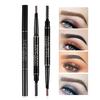 Double Eyebrow Pencil Five Automatic Rotating Color Waterproof Not Shading with Eyebrow Brush Triangle Three-dimensional Eyebrow Pencil