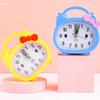 Für Schlafzimmer Schule Büro Kunststoff Gelb/Rot/Blau/Rosa/Orange    Neuer Niedlicher Wecker 11.6x10.2cm Praktisch