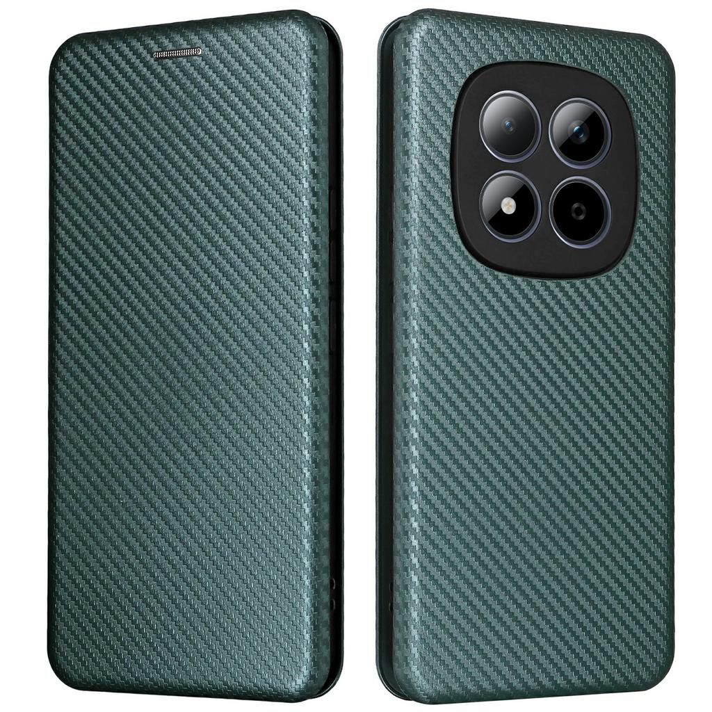 For Xiaomi Redmi Note 15 Pro 4G (Global) Case Carbon Fiber Texture Drop-Proof PU Leather Phone Cover