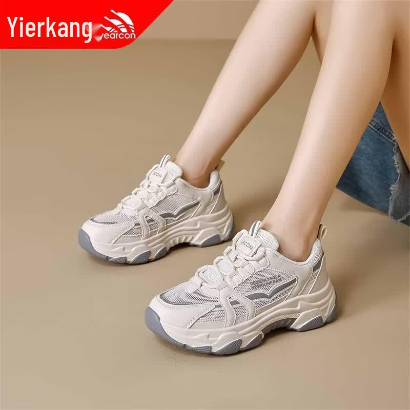 YR-KANG Women s Breathable Mesh Dad Shoes 36