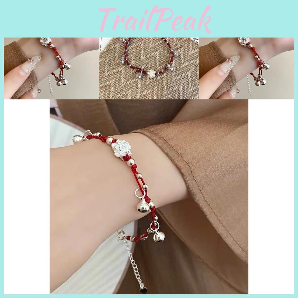 Retro Lotus Bell Bracelet Handwoven For Women And Men Artistic Jewelry