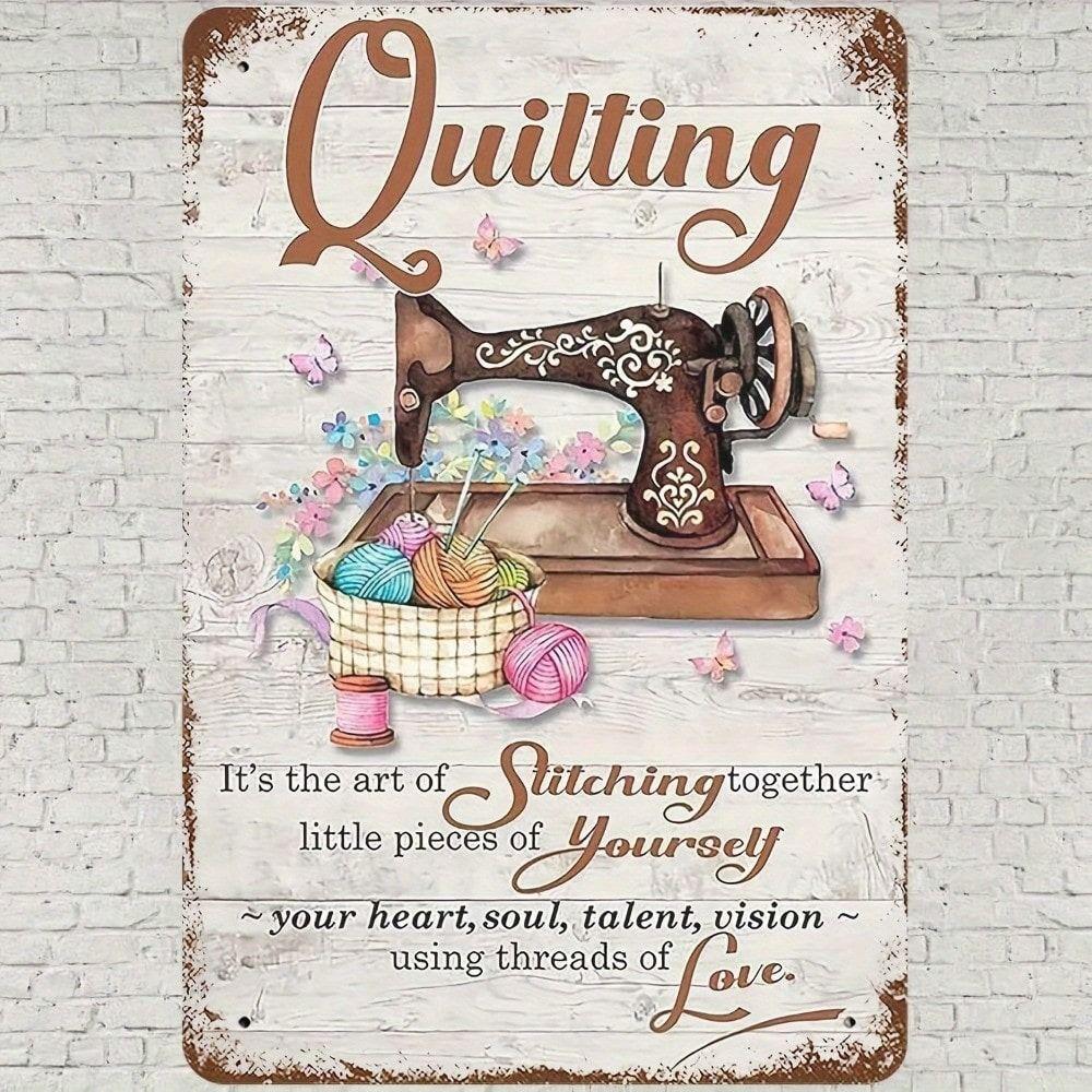 Retro Metal Tin Sign Cow Sunflowers Farmhouse Kitchen Wall Decor 20x30cm