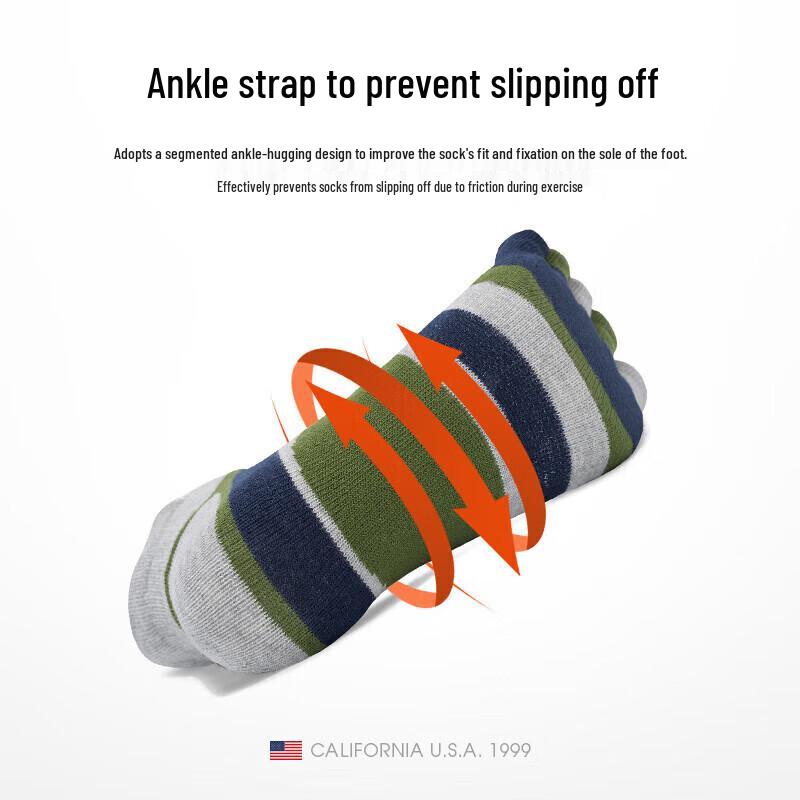 TFO Herren Atmungsaktive Fünf-Finger-Wandersocken für den Außenbereich