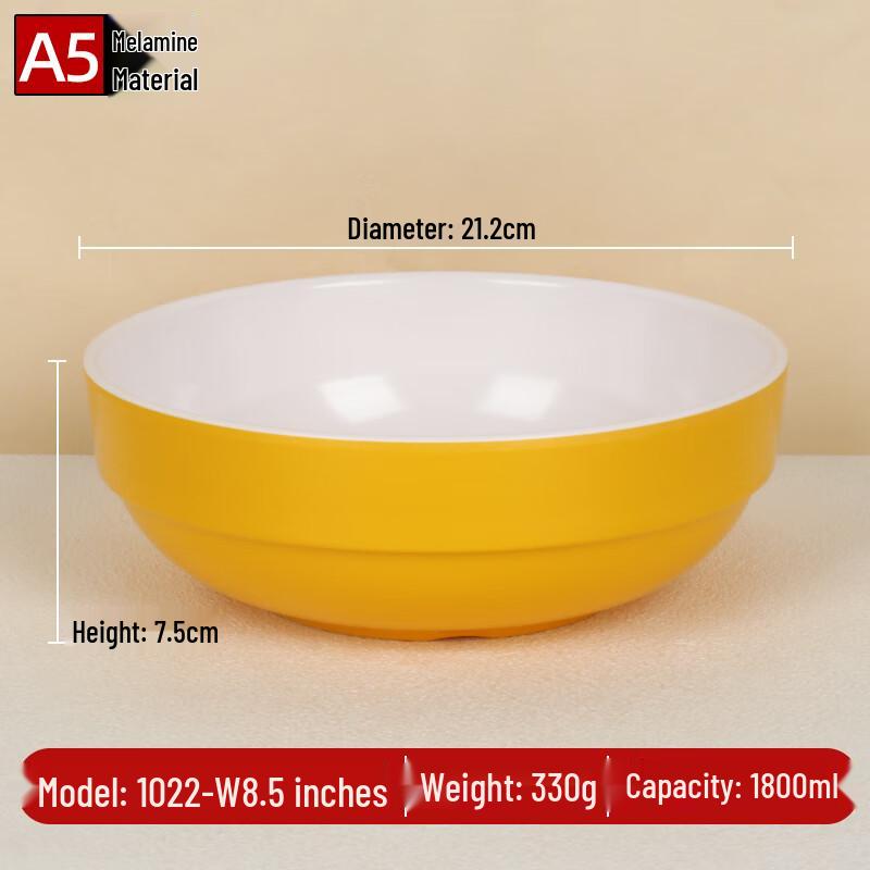 

A5 Melamine 8.5-inch Multi-Purpose Dining Bowl