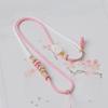 Hand-Woven Peach Blossom Knot Necklace Cord with Four-Strand Braid for Men and Women