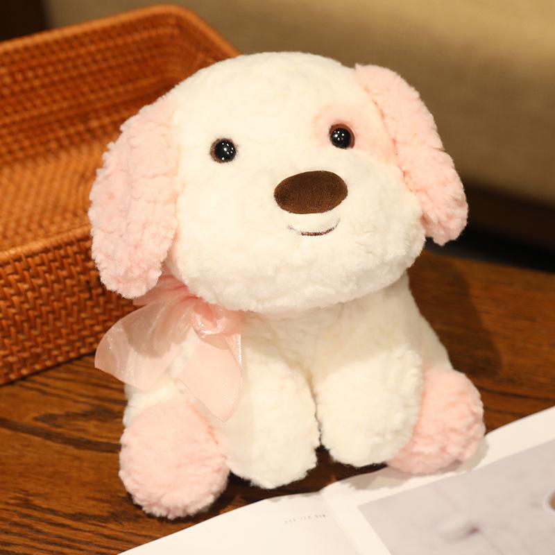 Vycpaná zvířátka Plyšová kreslená postavička Plyšové kudrnaté štěně Simulace panenky v sedě Pes Krásná Kawaii Dárek k narozeninám pro děti