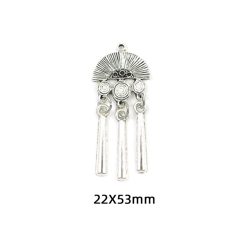 Antique Tibetan Silver Ethnic Pendant Necklace Earrings & Magnet Accessories Handmade DIY Jewelry