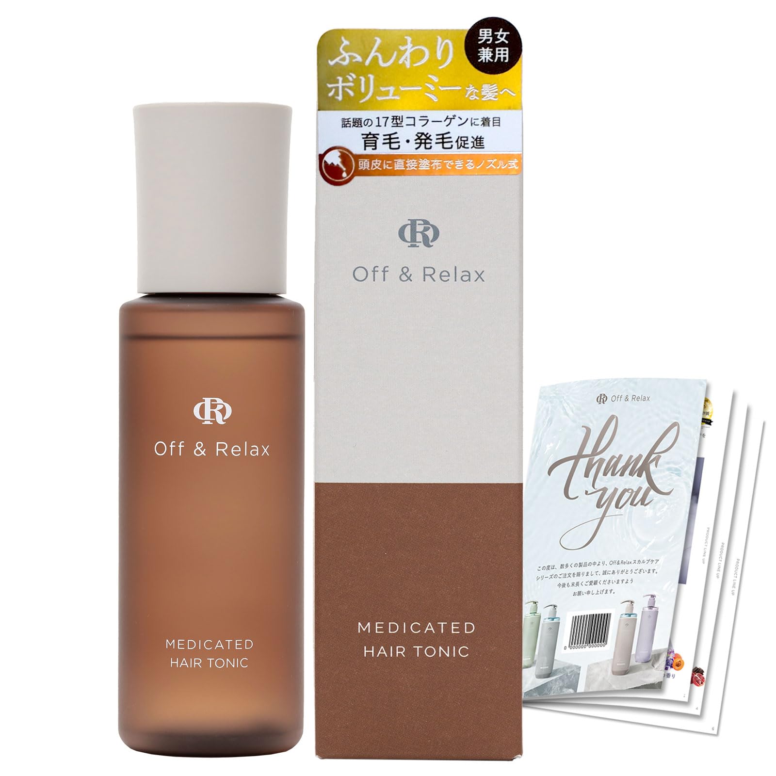 

Off Relax OR Medicated Hair Growth Tonic 100ml includes original pamphlet soft, hair & (Quasi-drug) Unisex,