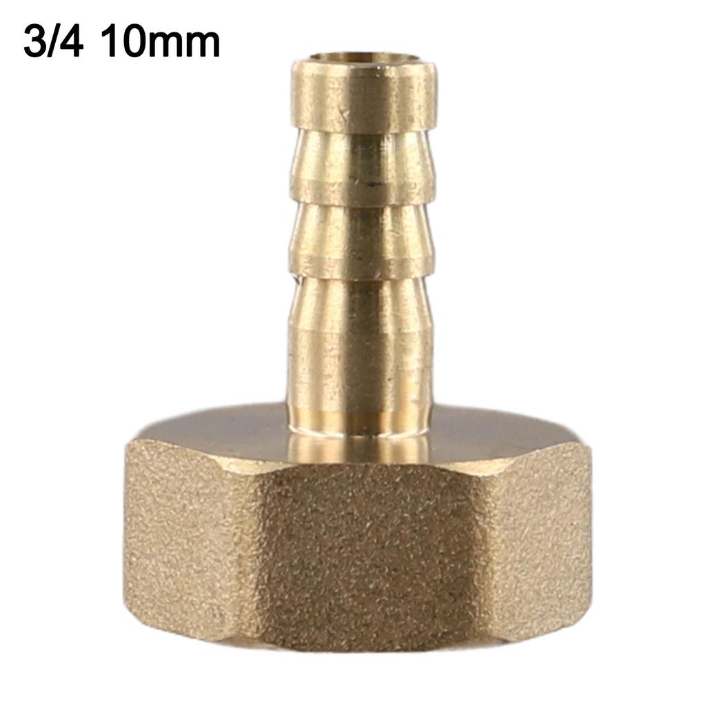 Sturdy Brass Barb Female Thread Connector Tail Pipe Hose Fitting 3/4 Inch