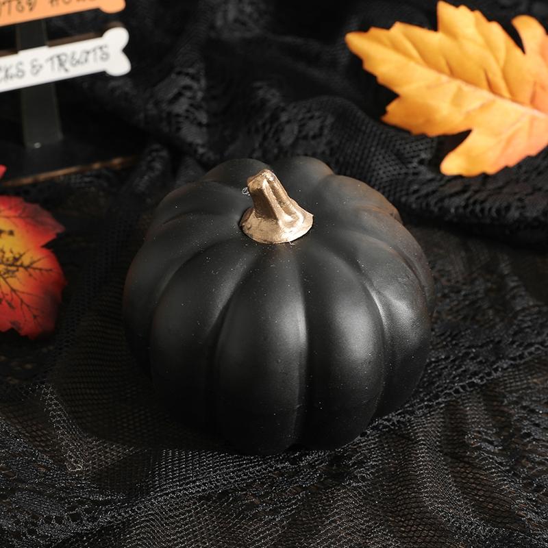 1/2Pcs Christmas Artificial Foam Pumpkin Decoration Autumn Pumpkin Maple Leaf DIY Craft Home Room Halloween Thanksgiving Decor