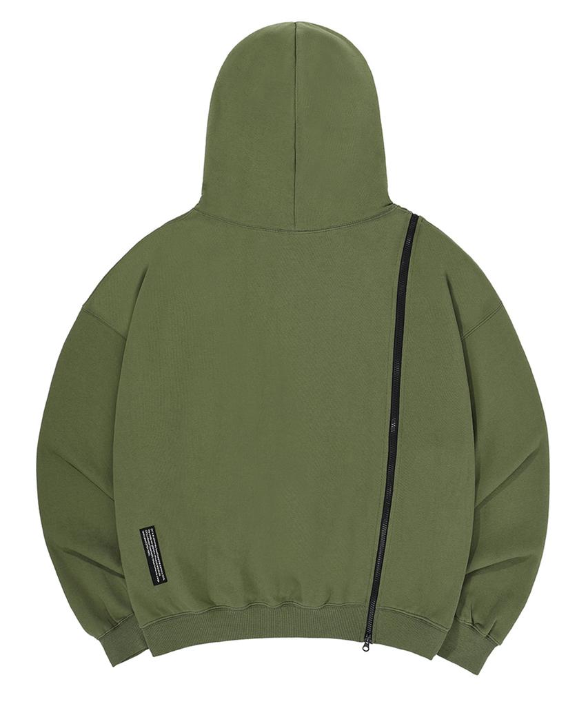 Pocket Zipper Hood - Khaki