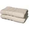 Set of 2 Towels - - 2 Shower Sheets 70 X 140 Cm - Beige