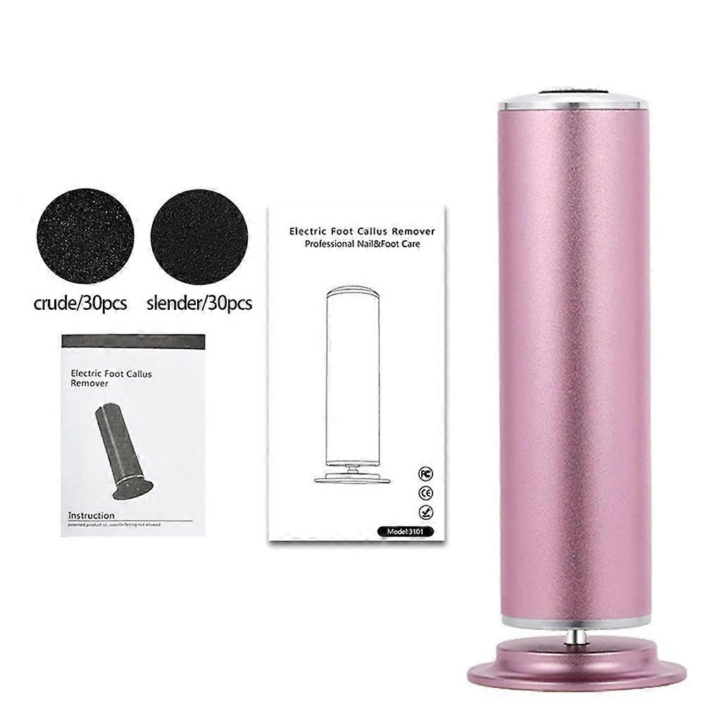 Electric Foot Callus Remover, Professional Callus Remover for Feet with 60pcs Sandpaper Discs Pink